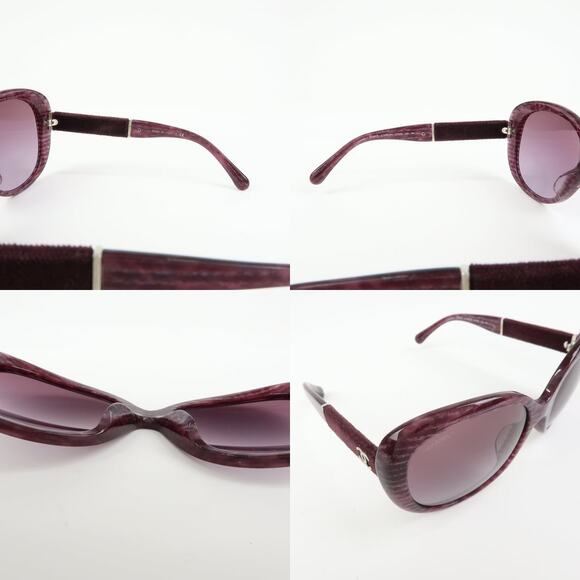 Chanel CC Logo Plastic Sunglasses Purple
